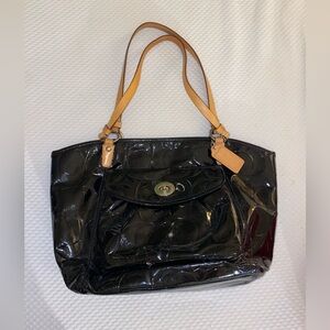 Coach Patent Leather Shoulder Bag